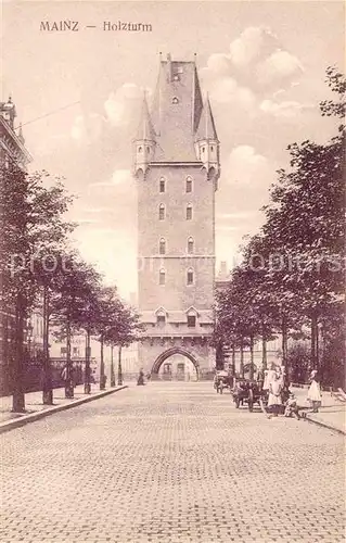 AK / Ansichtskarte Mainz Rhein Holzturm