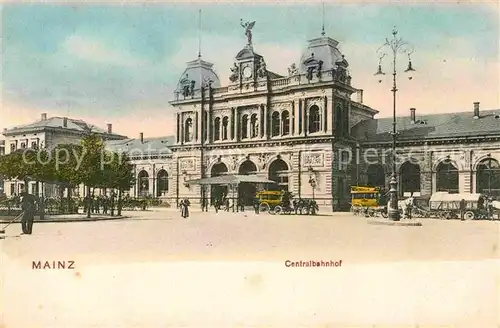 AK / Ansichtskarte Mainz Rhein Zentralbahnhof