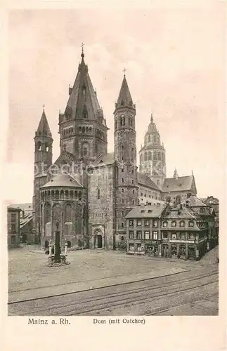 AK / Ansichtskarte Mainz Rhein Dom mit Ostchor