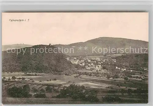 AK / Ansichtskarte Falkenstein Taunus Panorama mit Blick zur Burgruine Kat. Koenigstein im Taunus