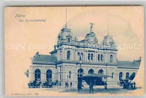 AK / Ansichtskarte Mainz Rhein Centralbahnhof