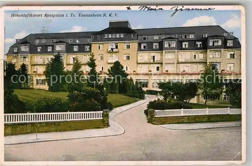 AK / Ansichtskarte Koenigstein Taunus Taunusheim RKV Hoehenluftkurort Kat. Koenigstein im Taunus