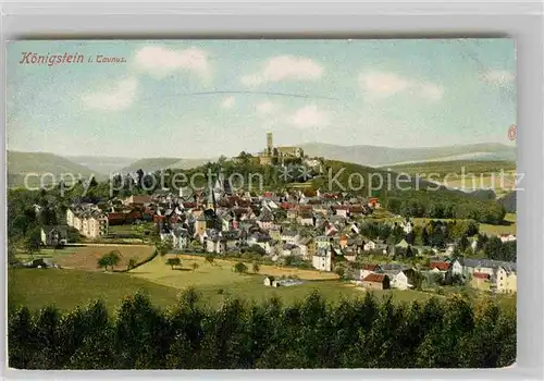 AK / Ansichtskarte Koenigstein Taunus Gesamtansicht mit Burg Kat. Koenigstein im Taunus