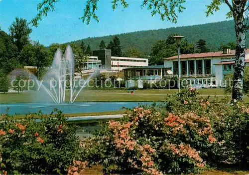 AK / Ansichtskarte Bad Gandersheim Kurhaus mit Kurmittelhaus Springbrunnen Kat. Bad Gandersheim