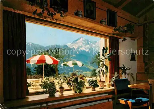 AK / Ansichtskarte Garmisch Partenkirchen Steirerstube Berggasthof Almhuette Alpenblick Kat. Garmisch Partenkirchen