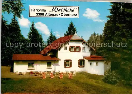 AK / Ansichtskarte Altenau Harz Parkvilla Waldhoehe Treppe Zimmer Gaststube Kat. Altenau