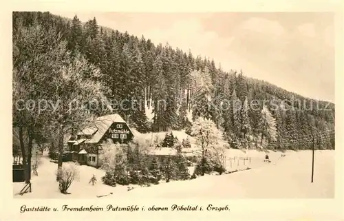 AK / Ansichtskarte Poebeltal Gaststaette und Fremdenheim Putzuehle Kat. Schmiedeberg Osterzgebirge