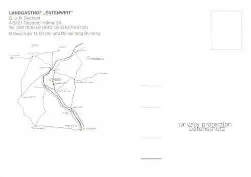 AK / Ansichtskarte Tarsdorf Landgasthof Entenwirt Gastraum Entenschar Kat. Tarsdorf