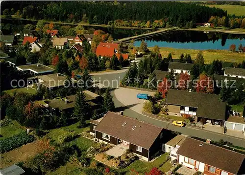 AK / Ansichtskarte Clausthal Zellerfeld Am Dammgraben mit Waldseebad Fliegeraufnahme Kat. Clausthal Zellerfeld