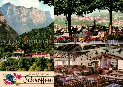 AK / Ansichtskarte Bad Reichenhall Berghof Schroffen Restaurant Terrasse Alpenblick Kat. Bad Reichenhall