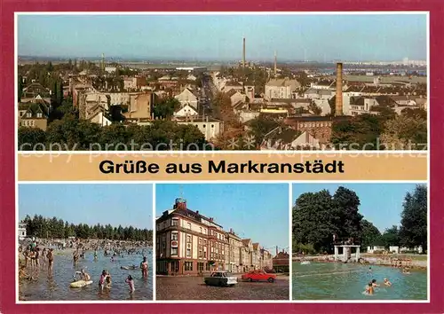 AK / Ansichtskarte Markranstaedt uebersicht Naherholungsgebiet Kulkwitzer See Zwenkauer Strasse Freibad Kat. Markranstaedt