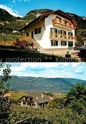 AK / Ansichtskarte Eppan Suedtirol Pension Haus Frank Landschaftspanorama Kat. Italien