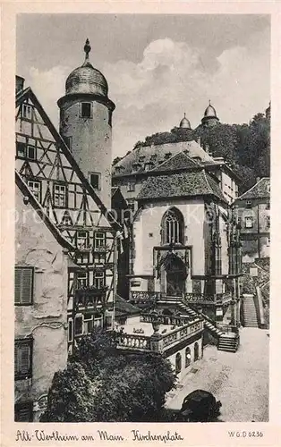 AK / Ansichtskarte Wertheim Main Kirchenplatz Kat. Wertheim