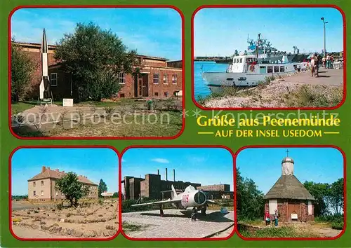 AK / Ansichtskarte Peenemuende Techn Museum Details Bootsanlegestelle Kapelle Kat. Peenemuende