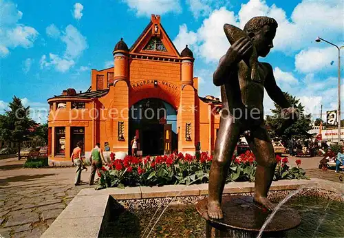 AK / Ansichtskarte Kuopio Markthalle Brunnen Kat. Kuopio