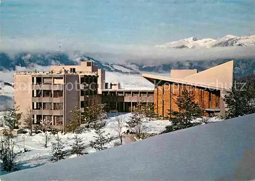 AK / Ansichtskarte St Niklausen OW Bethanien Winterpanorama Alpen Kat. St Niklausen OW