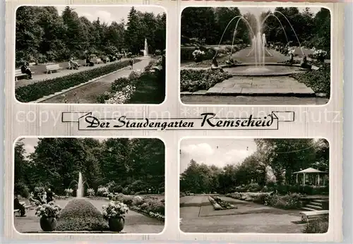 AK / Ansichtskarte Remscheid Staudengarten Wasserspiele Kat. Remscheid