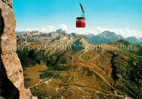 AK / Ansichtskarte Seilbahn Lagazuoi Dolomiti Passo Falzarego Kat. Bahnen