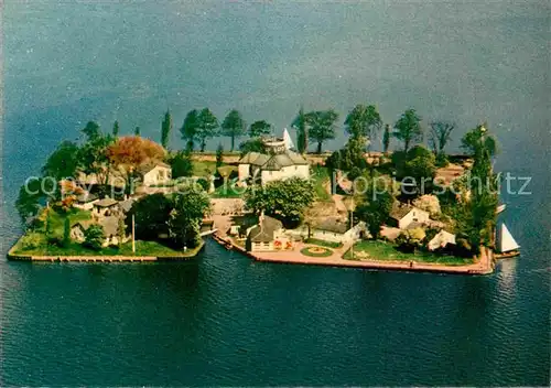 AK / Ansichtskarte Steinhude Meer Gaststaette Insel Wilhelmstein Steinhuder Meer Fliegeraufnahme