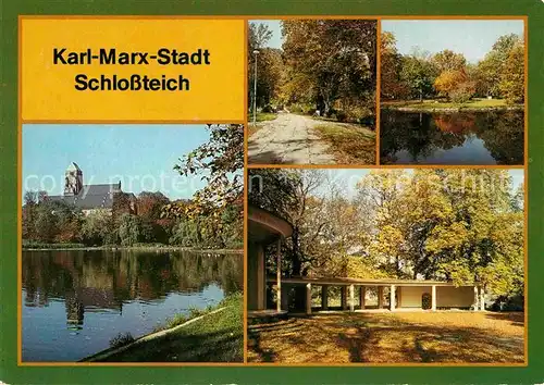 AK / Ansichtskarte Karl Marx Stadt Schlossteich Park Kat. Chemnitz