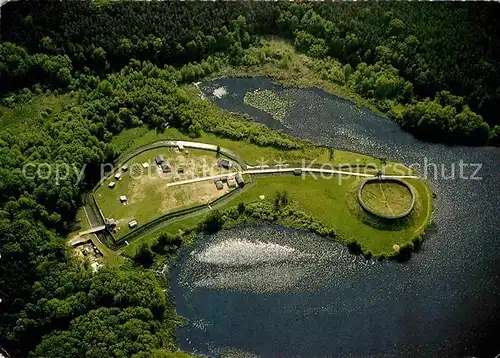 AK / Ansichtskarte Gross Raden Archaeologisches Freilichtmuseum Fliegeraufnahme Kat. Sternberg Mecklenburg