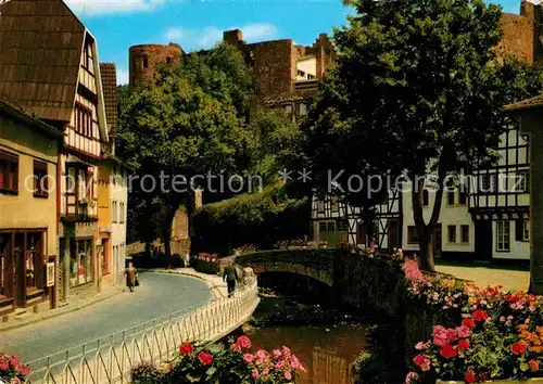 AK / Ansichtskarte Bad Muenstereifel Am Entenmarkt mit Burgblick Kat. Bad Muenstereifel