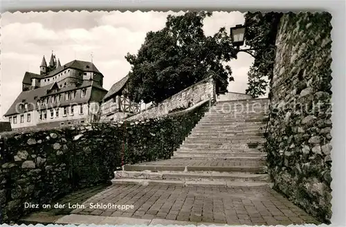 AK / Ansichtskarte Diez Lahn Schlosstreppe Kat. Diez