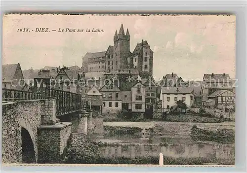 AK / Ansichtskarte Diez Lahn Bruecke Schloss Kat. Diez