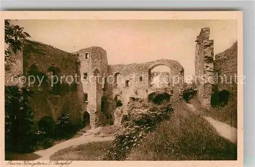 AK / Ansichtskarte Koenigstein Taunus Ruine Burghof Kat. Koenigstein im Taunus