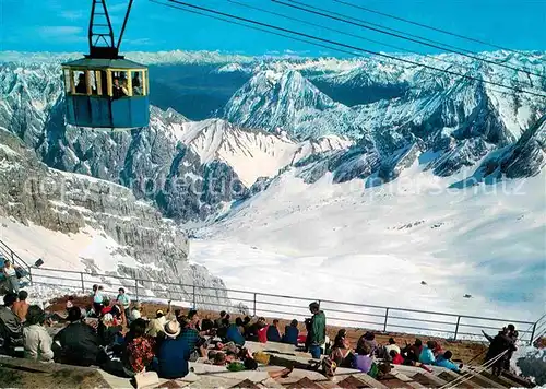 AK / Ansichtskarte Seilbahn Zugspitze Gipfelterrasse Inntal  Kat. Bahnen