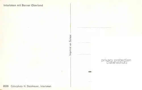 AK / Ansichtskarte Interlaken BE und Umgebung Berner Oberland Berner Alpen Kat. Interlaken