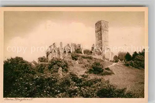 AK / Ansichtskarte Koenigstein Taunus Ruine Kat. Koenigstein im Taunus