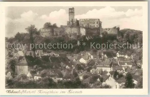 AK / Ansichtskarte Koenigstein Taunus Ruine Kirche Kat. Koenigstein im Taunus