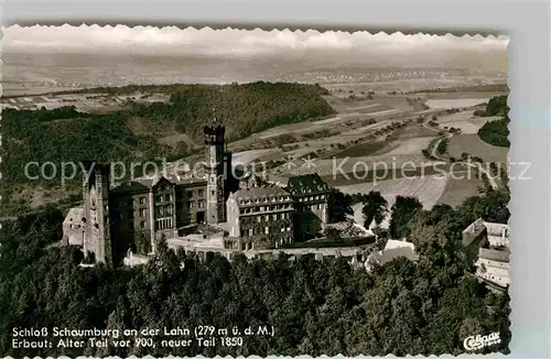 AK / Ansichtskarte Schaumburg Diez Schloss Alter und neuer Teil Luftbild Kat. Diez