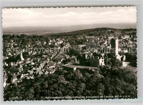 AK / Ansichtskarte Koenigstein Taunus Luftaufnahme Ruine Kat. Koenigstein im Taunus