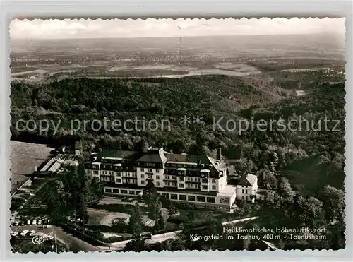 AK / Ansichtskarte Koenigstein Taunus Taunusheim Luftaufnahme Kat. Koenigstein im Taunus