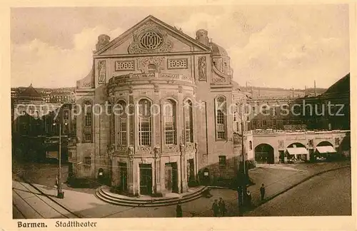 AK / Ansichtskarte Barmen Wuppertal Stadttheater Kat. Wuppertal