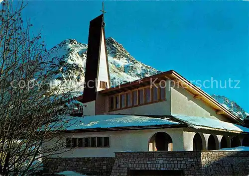 AK / Ansichtskarte Maloja GR Neue Katholische Kirche Alpen Kat. Maloja Graubuenden