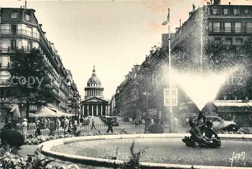 AK / Ansichtskarte Paris Place Edmond Rostand Rue Soufflot et le Pantheon Kat. Paris