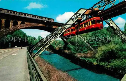 AK / Ansichtskarte Wuppertal Schwebebahn Sonnborner Bruecke Kat. Wuppertal