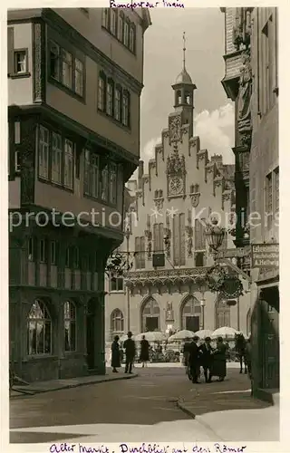 AK / Ansichtskarte Frankfurt Main Alter Markt Roemer Kat. Frankfurt am Main