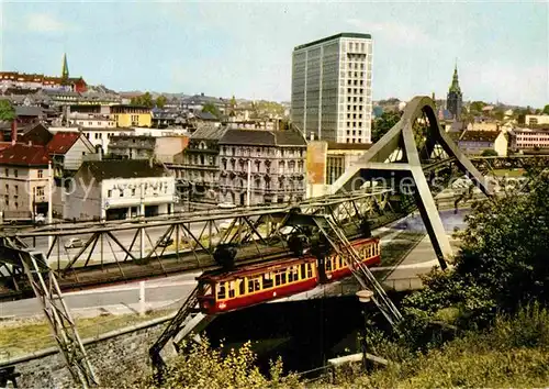 AK / Ansichtskarte Wuppertal Schwebebahn Stadtmitte Kat. Wuppertal