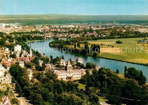 AK / Ansichtskarte Hanau Main Schloss Fliegeraufnahme Kat. Hanau