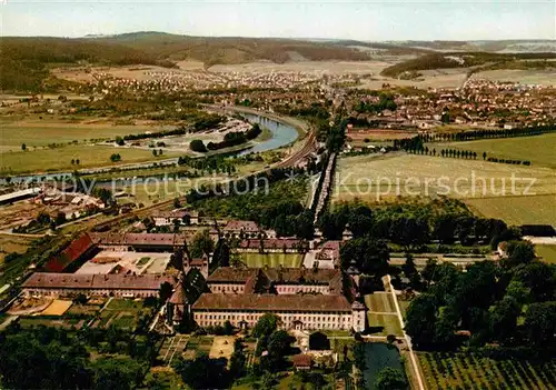 AK / Ansichtskarte Hoexter Weser Fliegeraufnahme Kloster Corvey Kat. Hoexter