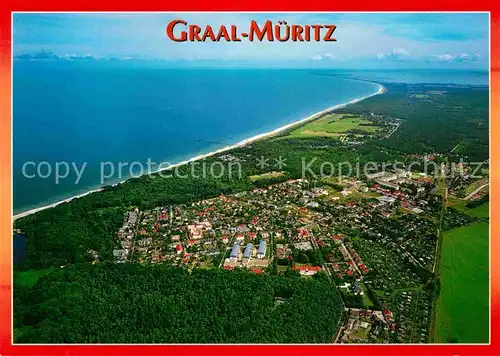 AK / Ansichtskarte Graal Mueritz Ostseebad Fliegeraufnahme Kat. Seeheilbad Graal Mueritz