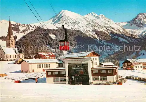 AK / Ansichtskarte Mittelberg Kleinwalsertal Ansicht mit Walmendingerhornbahn Kat. Oesterreich