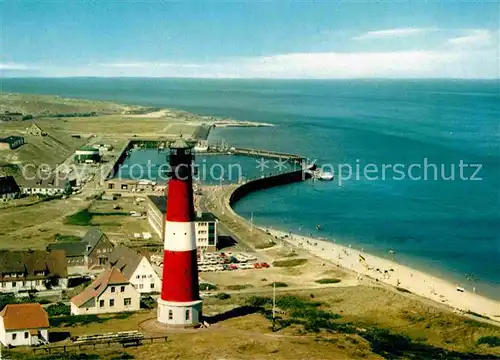 AK / Ansichtskarte Hoernum Sylt Fliegeraufnahme Leuchtturm  Kat. Hoernum (Sylt)