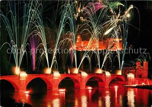 AK / Ansichtskarte Heidelberg Neckar Schlossbeleuchtung Kat. Heidelberg