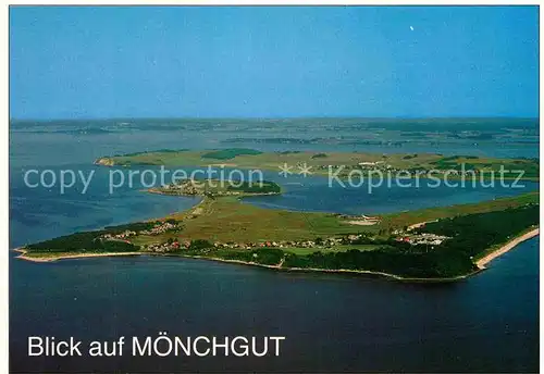 AK / Ansichtskarte Moenchgut Ruegen Ostsee Insel Fliegeraufnahme Kat. Bergen