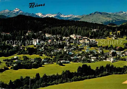 AK / Ansichtskarte Flims Waldhaus mit Piz Terri Piz Ault Piz Mundaun Kat. Flims Waldhaus